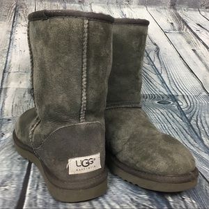 UGG Australia Classic Short Gray Boots Size W7.